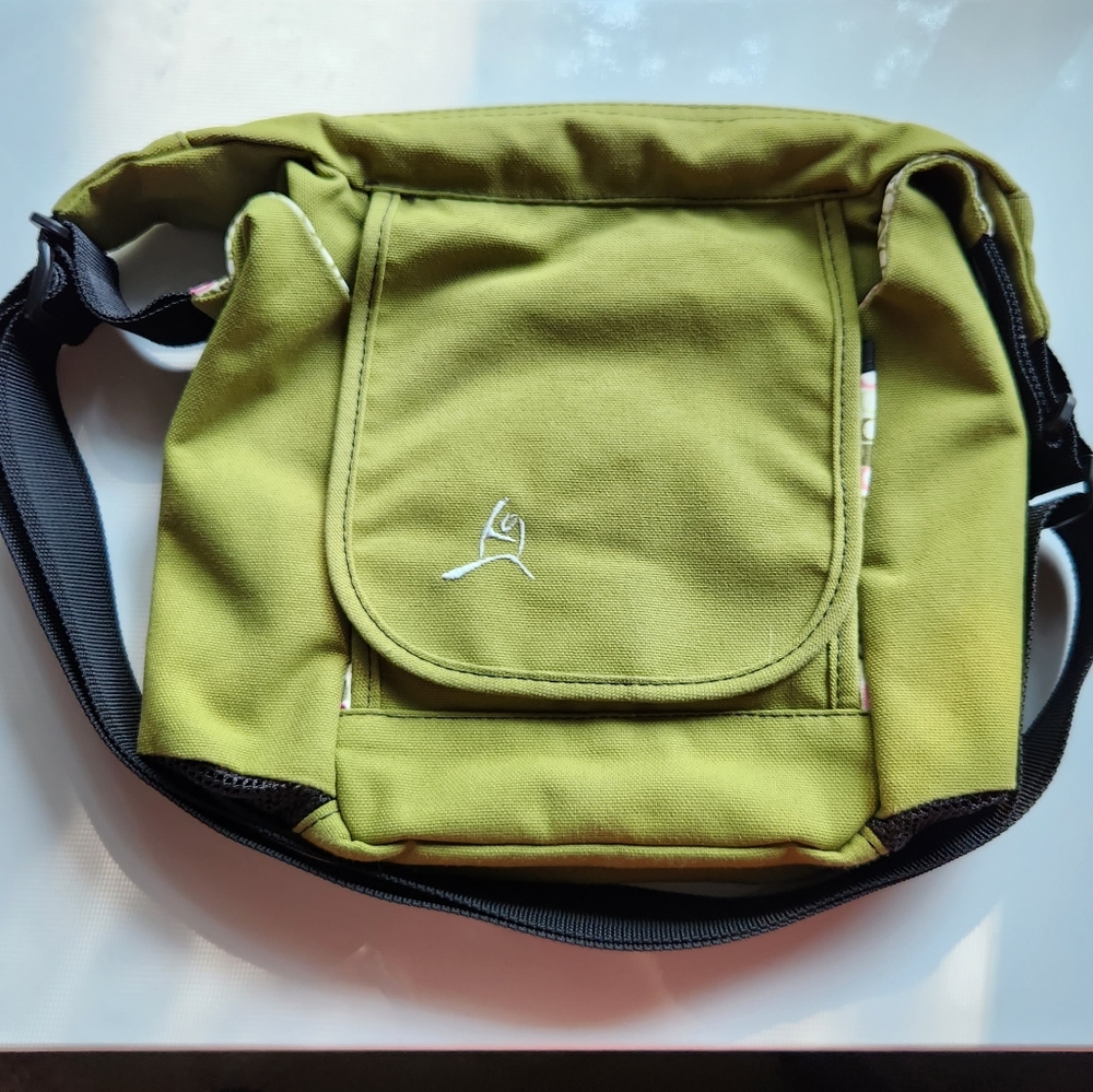 Overland Equipment green canvas crossbody